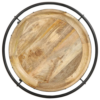Tavolino da Salotto Ã˜55x83 cm in Legno Massello di Mango