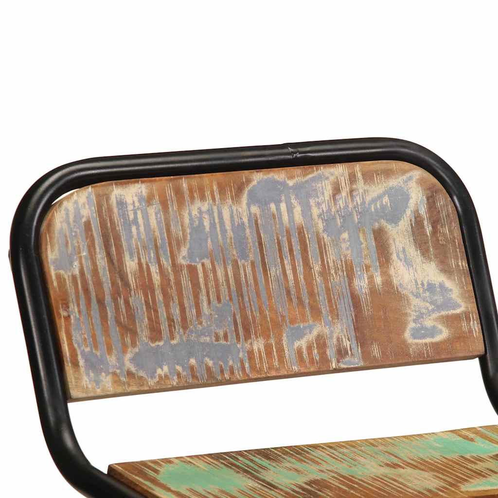 Sgabelli da Bar 2 pz 46x35,5x70 cm Legno Massello di Recupero