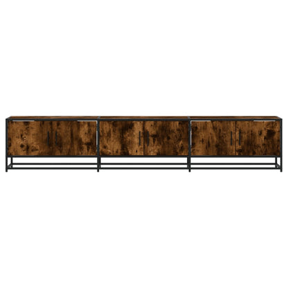 Mobile TV Rovere Fumo 210x35x41 cm in Truciolato