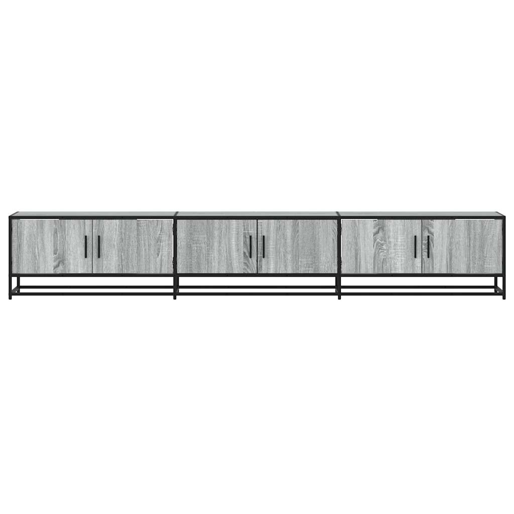 Mobile TV Grigio Sonoma 240x35x41 cm in Legno Multistrato