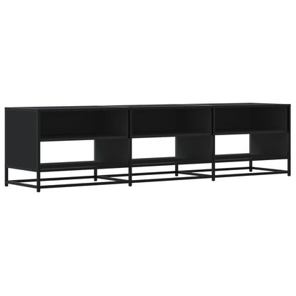 Mobile Porta TV Nero 180x40x46 cm in Legno Multistrato