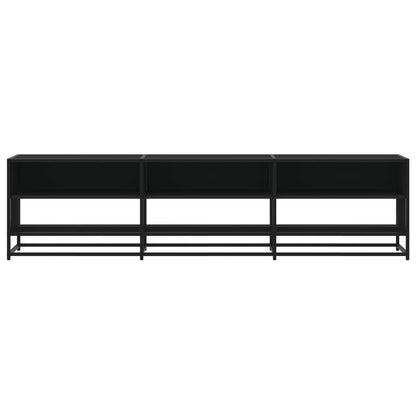 Mobile Porta TV Nero 180x40x46 cm in Legno Multistrato