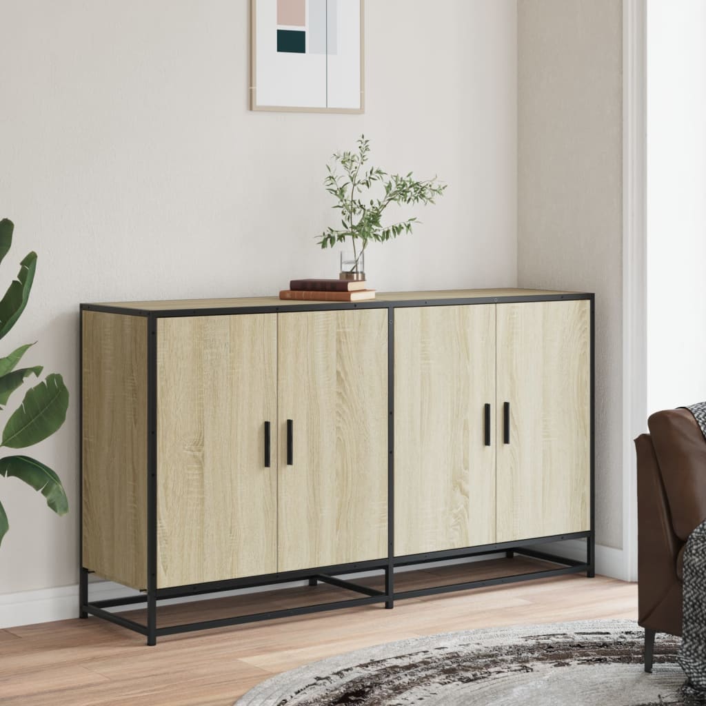 Credenza Rovere Sonoma 134x35x76 cm in Truciolato