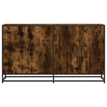 Credenza Rovere Fumo 134x35x76 cm in Truciolato