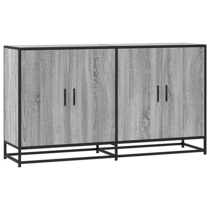 Credenza Grigio Sonoma 134x35x76 cm in Truciolato