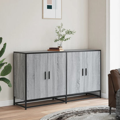 Credenza Grigio Sonoma 134x35x76 cm in Truciolato
