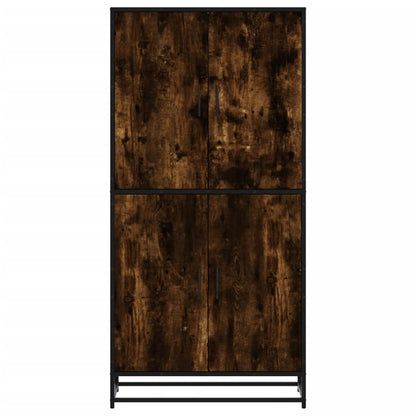 Credenza Rovere Fumo 68x35x139 cm in Truciolato