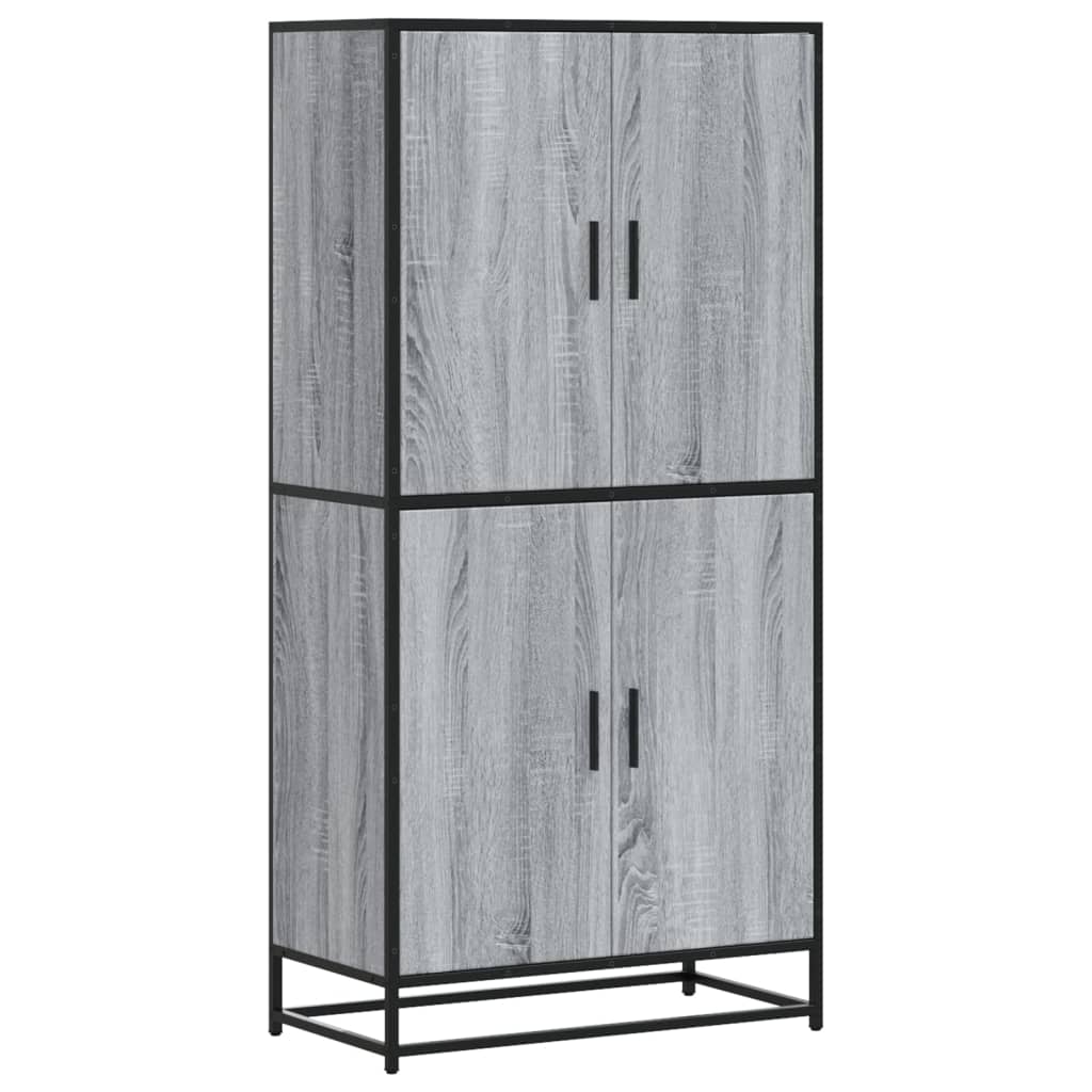 Credenza Grigio Sonoma 68x35x139 cm in Truciolato