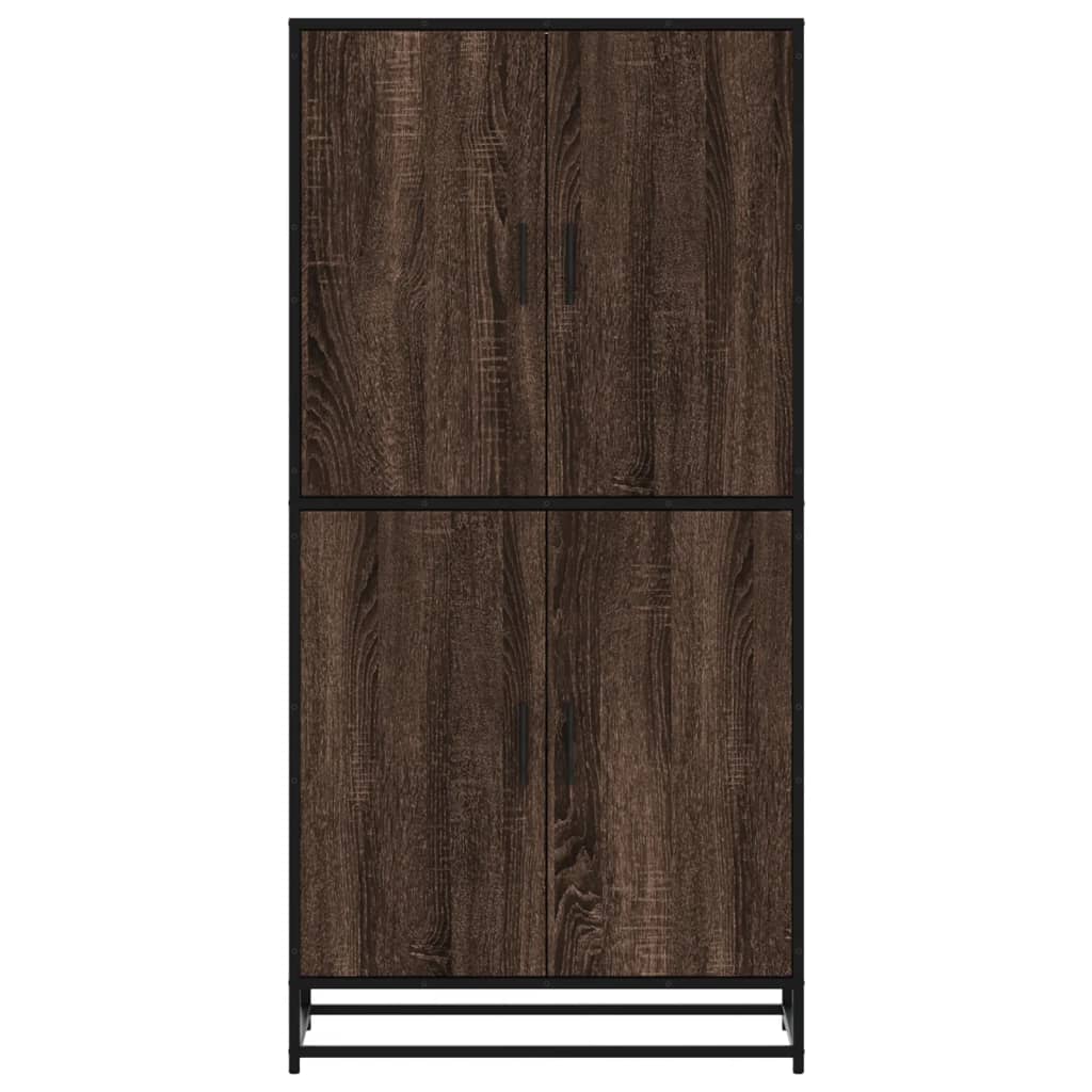 Credenza Rovere Marrone 68x35x139 cm in Truciolato