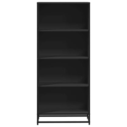 Libreria Nera 60x35x139 cm in Truciolato