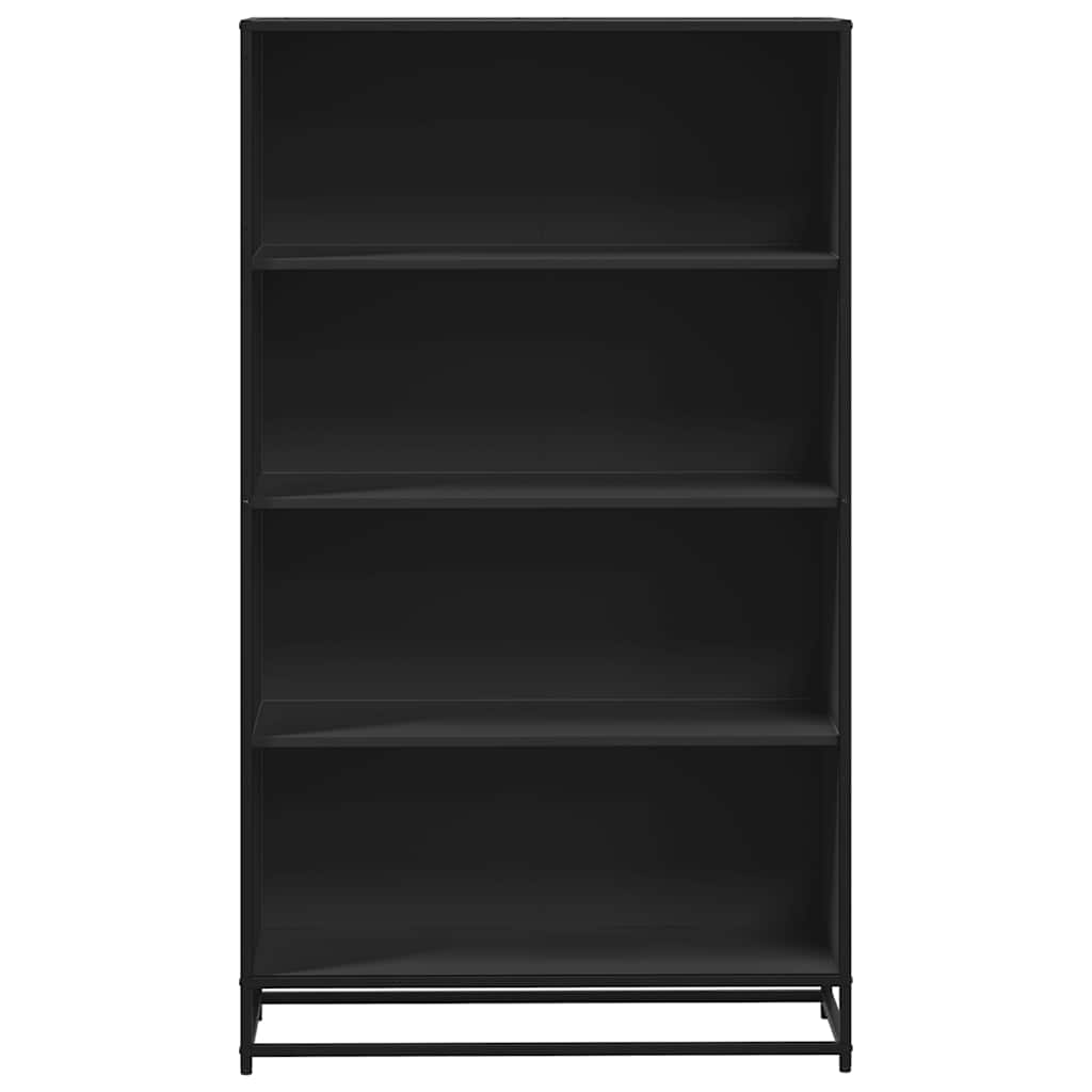 Libreria Nera 80,5x35x139 cm in Truciolato