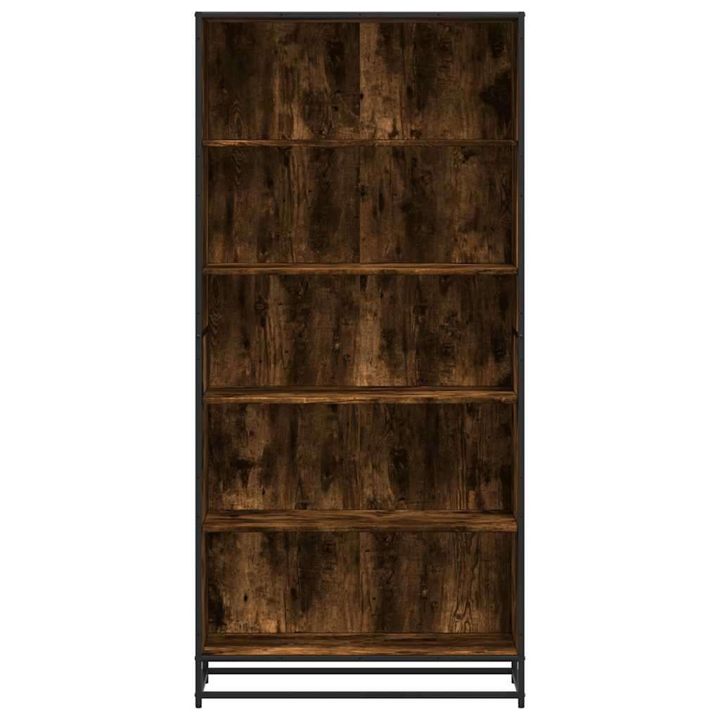 Libreria Rovere Fumo 80,5x35x170,5 cm in Truciolato