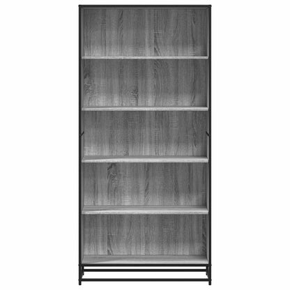 Libreria Grigio Sonoma 80,5x35x170,5 cm in Truciolato