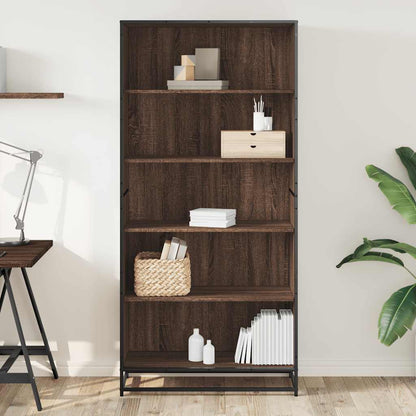 Libreria Rovere Marrone 80,5x35x170,5 cm in Truciolato
