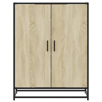 Scarpiera Rovere Sonoma 75x38x97,5 cm Legno Multistrato Metallo