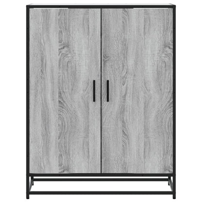 Scarpiera Grigio Sonoma 75x38x97,5 cm Legno Multistrato Metallo