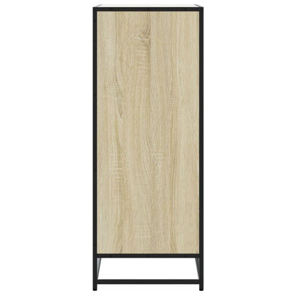 Scarpiera Rovere Sonoma 75x38x97,5 cm Legno Multistrato Metallo