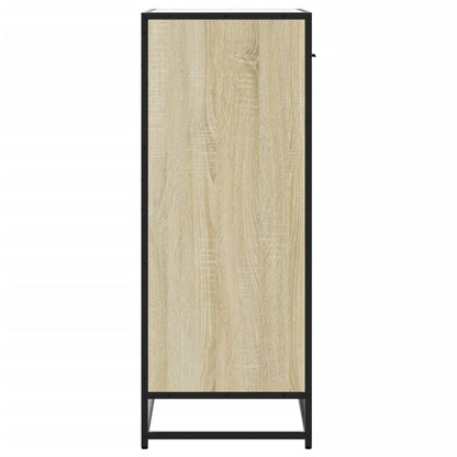 Scarpiera Rovere Sonoma 75x38x97,5 cm Legno Multistrato Metallo