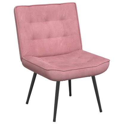 Poltrona Relax 64x74x84 cm Rosa in Velluto