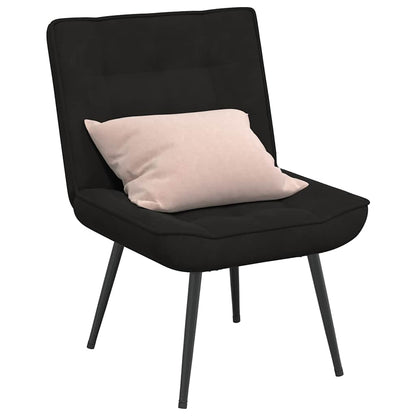 Poltrona Relax 64x74x84 cm Nera in Velluto