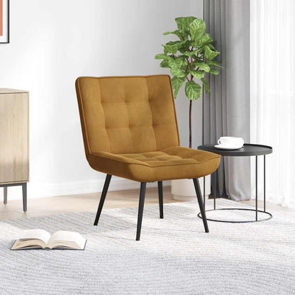 Poltrona Relax 64x74x84 cm Marrone in Velluto