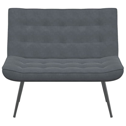 Panca Grigio Scuro 110x74x84 cm in Velluto