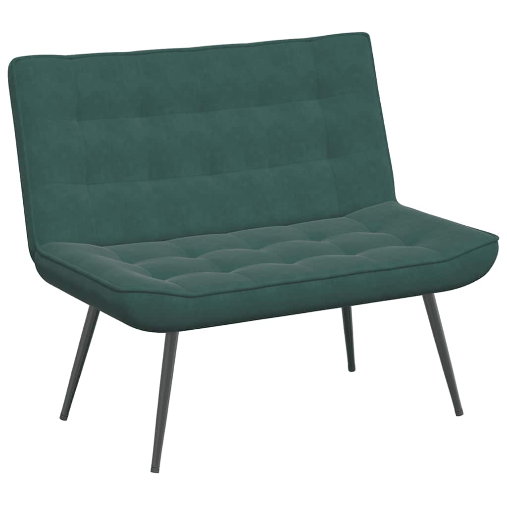 Panca Verde Scuro 110x74x84 cm in Velluto