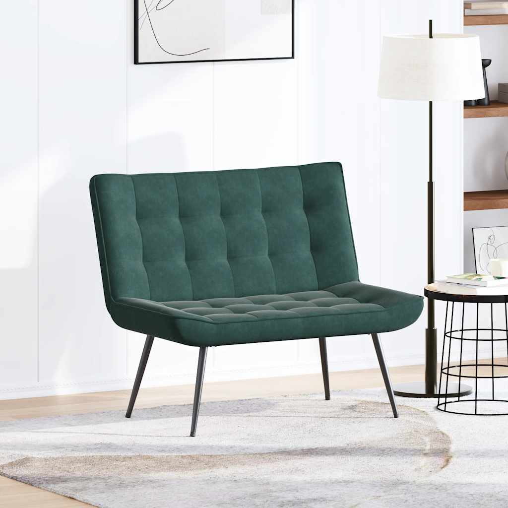 Panca Verde Scuro 110x74x84 cm in Velluto