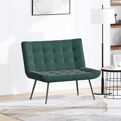 Panca Verde Scuro 110x74x84 cm in Velluto