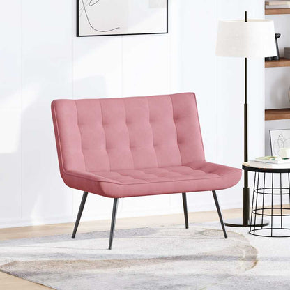 Panca Rosa 110x74x84 cm in Velluto