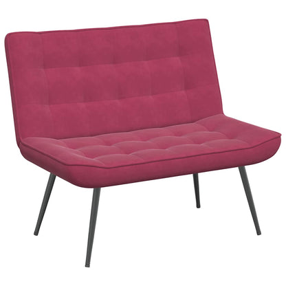 Panca Rosso Vino 110x74x84 cm in Velluto