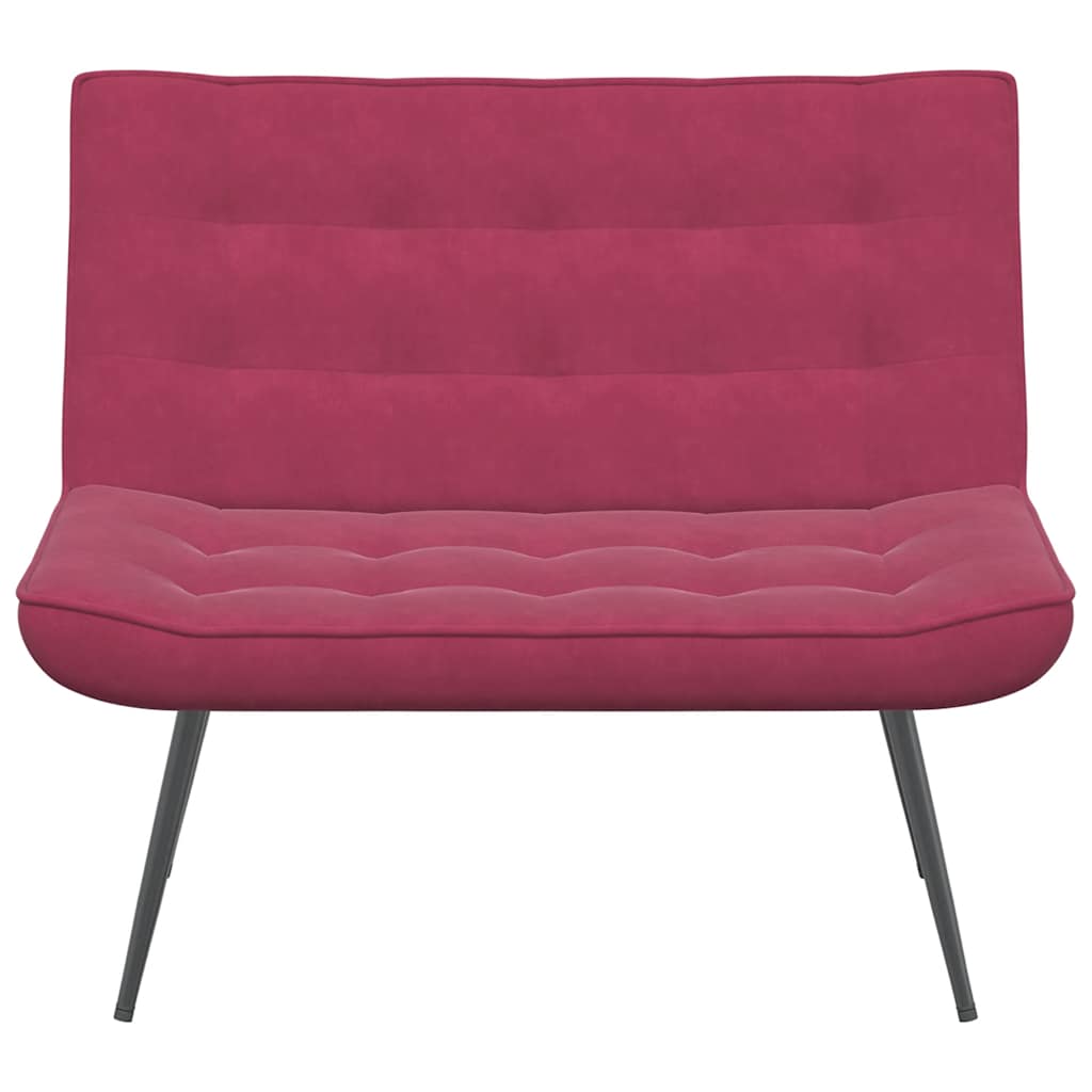 Panca Rosso Vino 110x74x84 cm in Velluto