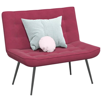 Panca Rosso Vino 110x74x84 cm in Velluto
