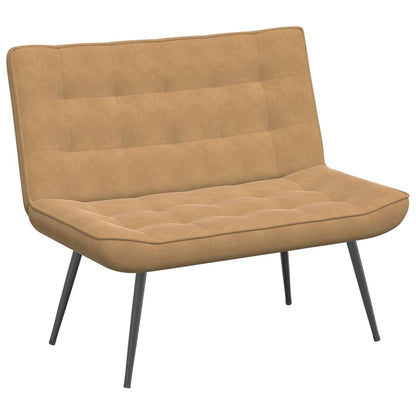 Panca Marrone 110x74x84 cm in Velluto