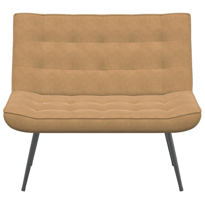 Panca Marrone 110x74x84 cm in Velluto