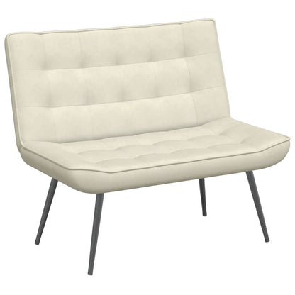 Panca Crema 110x74x84 cm in Velluto