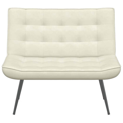 Panca Crema 110x74x84 cm in Velluto