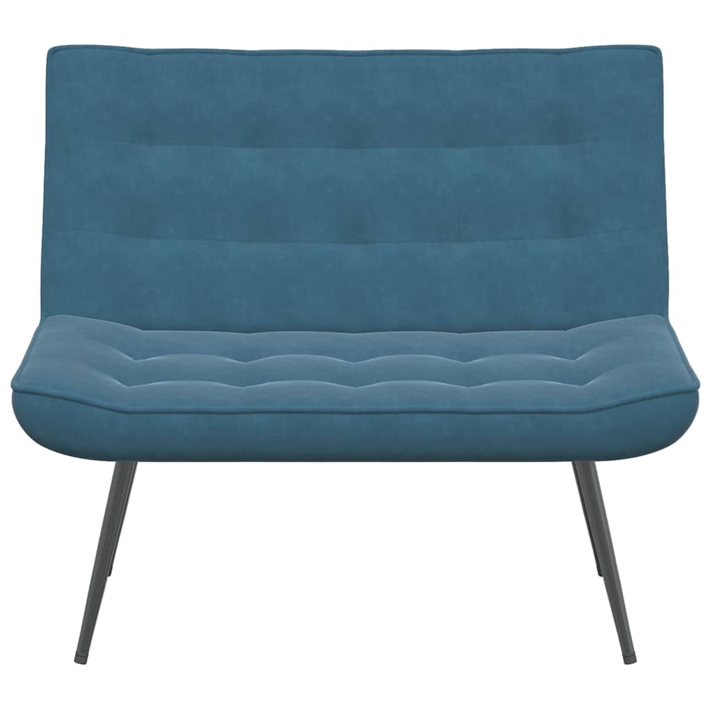 Panca Blu 110x74x84 cm in Velluto