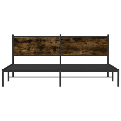 Giroletto senza Materaso in Metallo Rovere Fumo 200x200 cm
