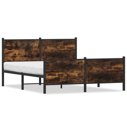 Giroletto senza Materaso in Metallo Rovere Fumo 150x200 cm