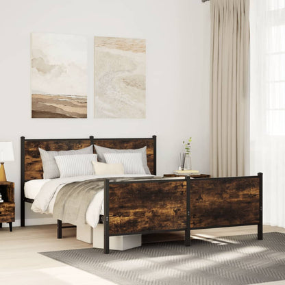 Giroletto senza Materaso in Metallo Rovere Fumo 150x200 cm