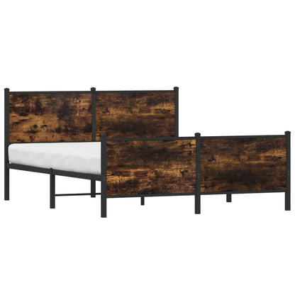 Giroletto senza Materaso in Metallo Rovere Fumo 160x200 cm