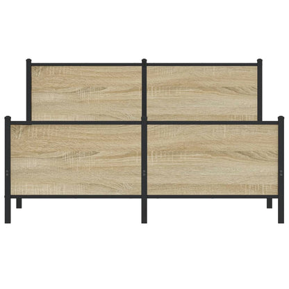Giroletto senza Materaso in Metallo Rovere Sonoma 140x200 cm