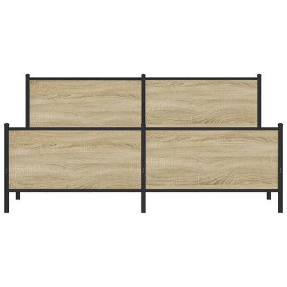 Giroletto senza Materaso in Metallo Rovere Sonoma 183x213 cm