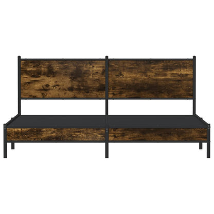 Giroletto senza Materaso in Metallo Rovere Fumo 180x200 cm