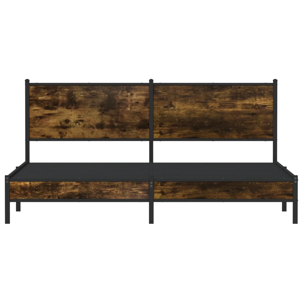 Giroletto senza Materaso in Metallo Rovere Fumo 183x213 cm