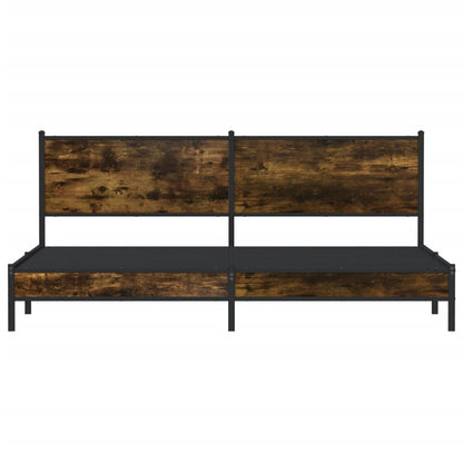 Giroletto senza Materaso in Metallo Rovere Fumo 193x203 cm