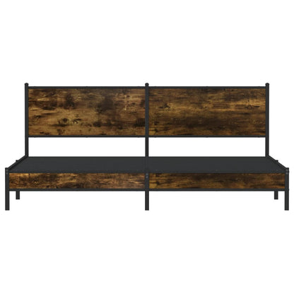 Giroletto senza Materaso in Metallo Rovere Fumo 200x200 cm