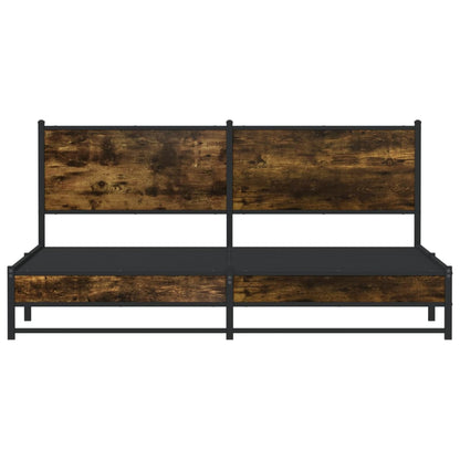 Giroletto senza Materaso in Metallo Rovere Fumo 180x200 cm