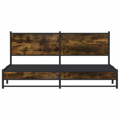 Giroletto senza Materaso in Metallo Rovere Fumo 183x213 cm